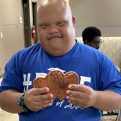 Camper with ceramics project at Camp Kamassa.